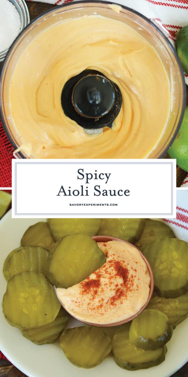 spicy aioli dipping sauce for Pinterest 