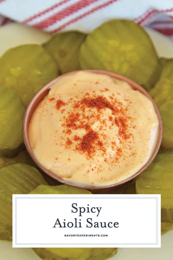 EASY to Make Sriracha Aioli The BEST Spicy Aioli Dipping Sauce