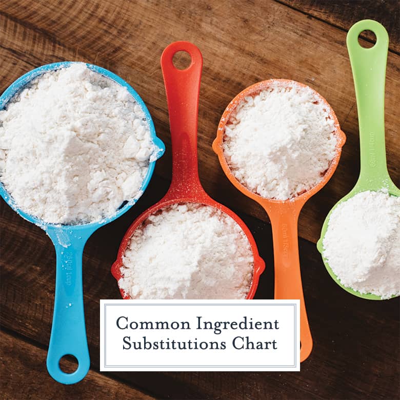 measuring cups with flour
