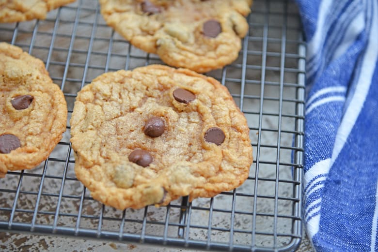 close up of flourless peanut butter cookies 