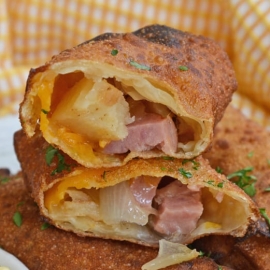 sauerkraut and potato egg rolls