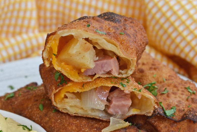 sauerkraut and potato egg rolls 