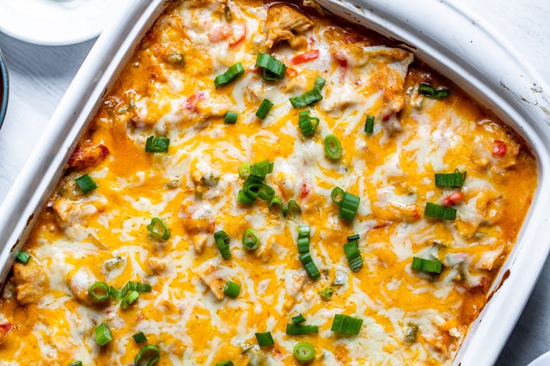 Pulled Pork King Ranch Casserole - Plain Chicken