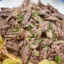 pile of mississippi pot roast