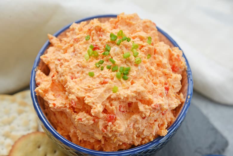 bowl of pimento cheese dip 