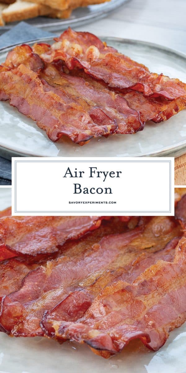 air fryer bacon for pinterest 