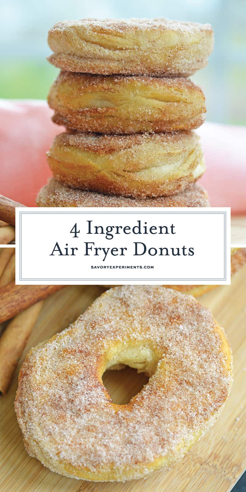 4 Ingredient Air Fryer Donuts in just 10 Minutes! Buttery & Delicious!