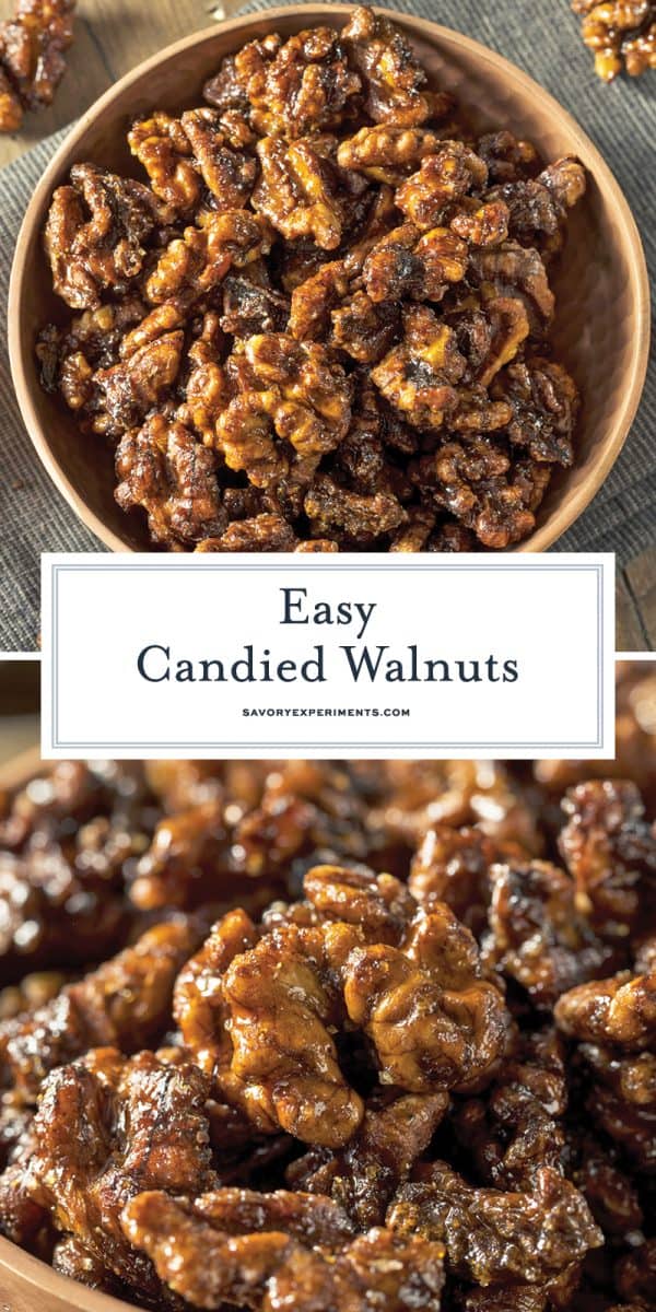 homemade candied walnut recipe for Pinterest  