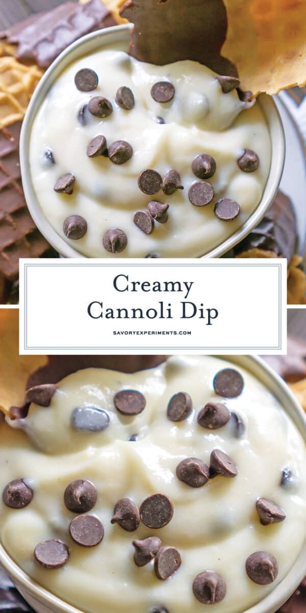 creamy cannoli dip recipe for pinterest 