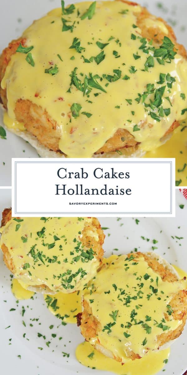 close up of crab cakes hollandaise for pinterest 