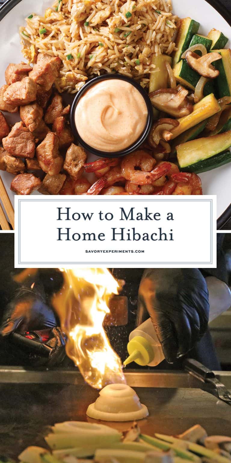 Hibachi at Home (Chicken, Steak Seafood, Veggies, & Rice)