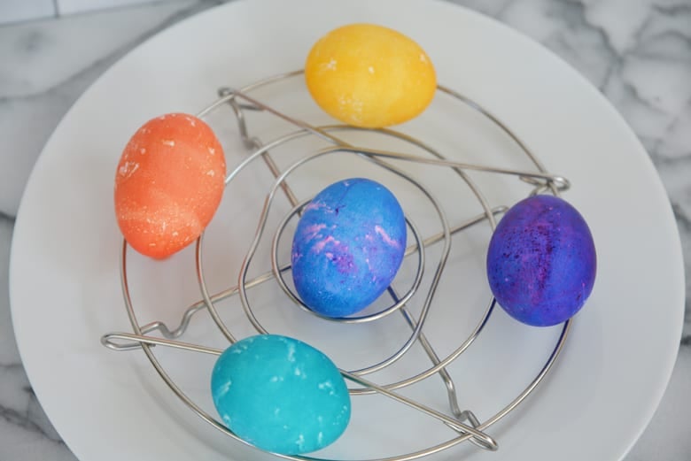 Easter eggs drying 
