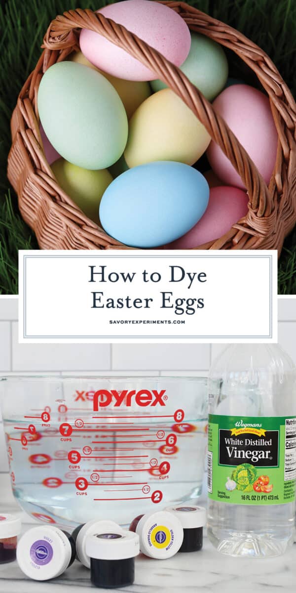 How to dye easter eggs with food coloring for Pinterest 