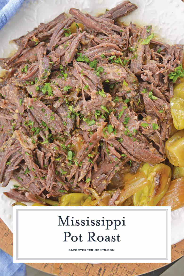 close up of Mississippi pot roast for pinterest 
