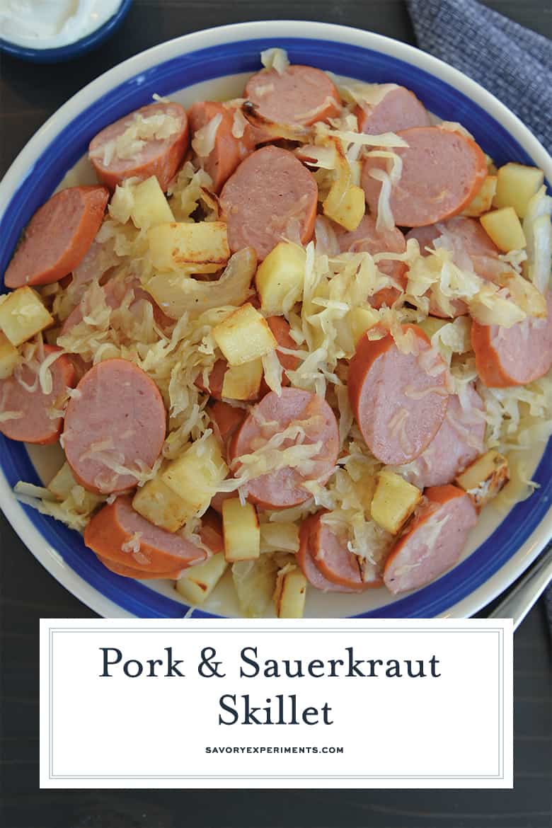 Close up of pork and sauerkraut 
