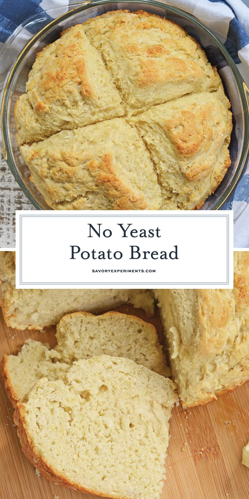 No Yeast Potato Bread - Yeast Free Quick Bread