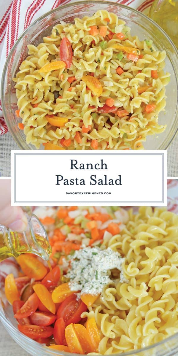 Ranch pasta salad for Pinterest 