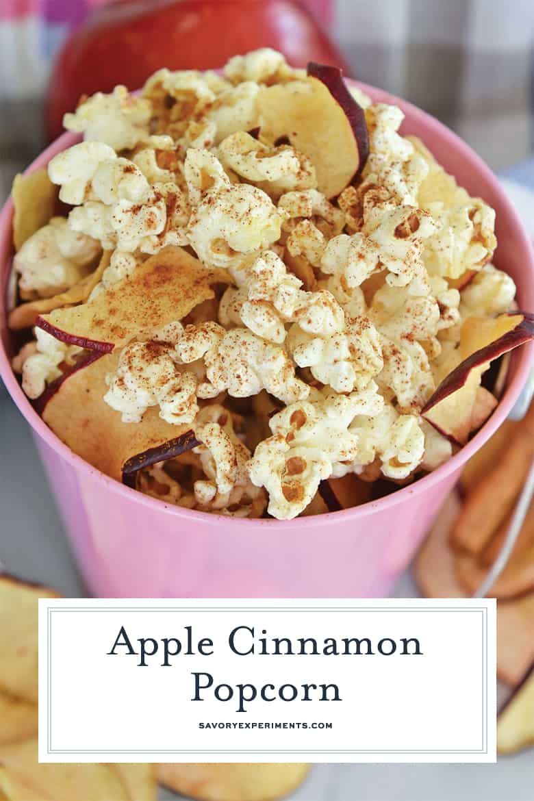 apple cinnamon popcorn for pinterest 