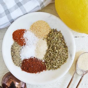 overhead view of homemade blackened seasoning