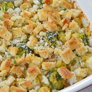 corner of broccoli chicken casserole