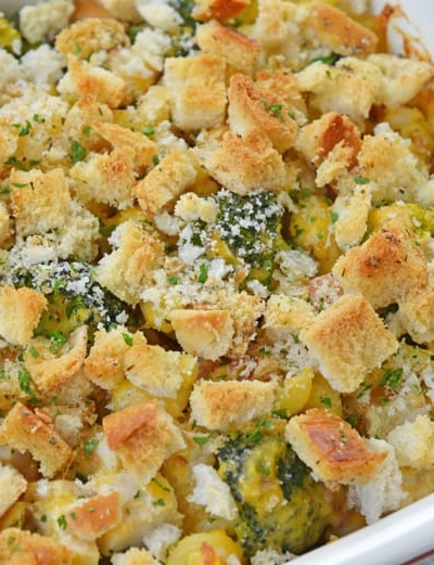 corner of broccoli chicken casserole