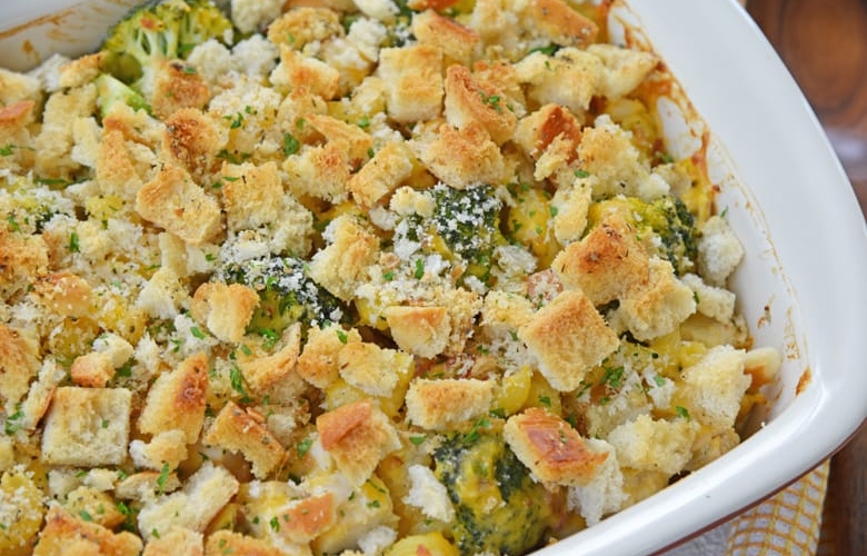 corner of broccoli chicken casserole