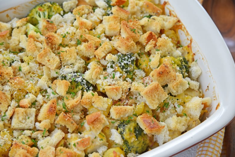 corner of broccoli chicken casserole 