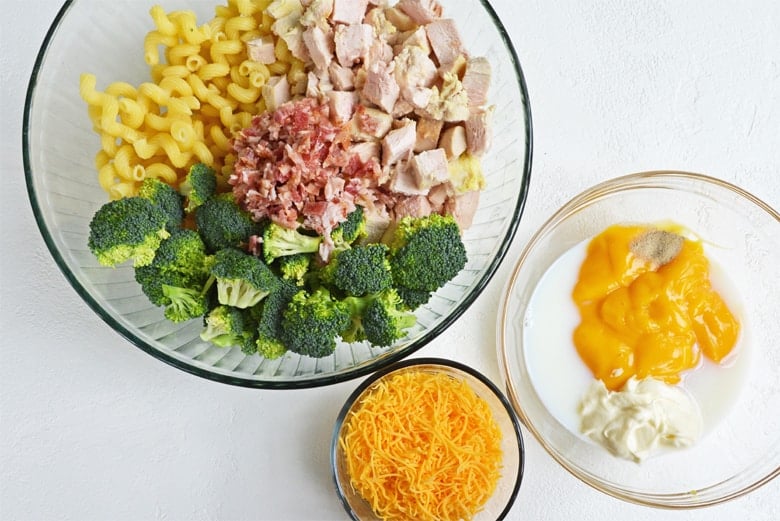 ingredients for chicken broccoli casserole  