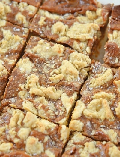 A close up of brookie bars