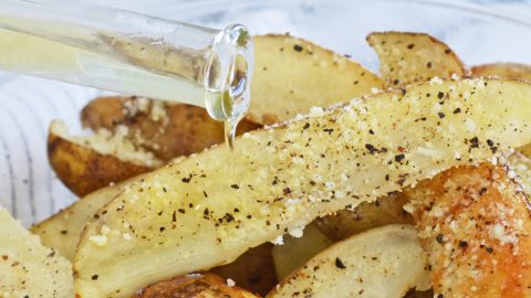 Parmesan Truffle Fries Crispy Oven Baked Fries Truffle Garlic