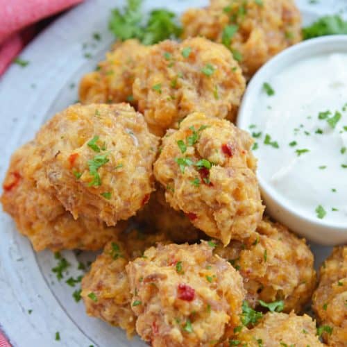 EASY Pimento Cheese Sausage Balls Recipe - BEST Sausage Balls