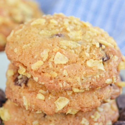 stack of potato chip cookies