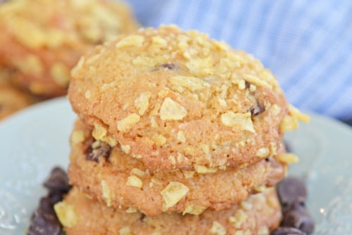 stack of potato chip cookies