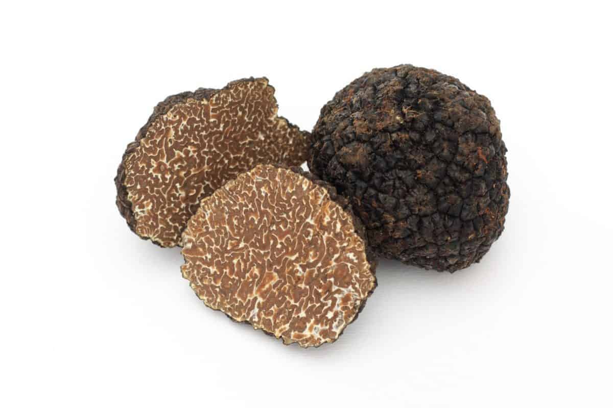 shaved black truffles