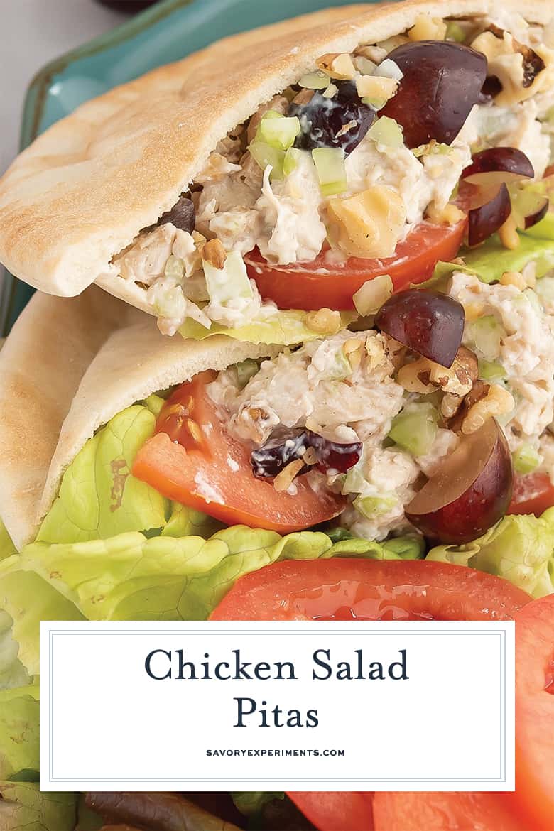 close up of chicken salad sandwich for pinterest 