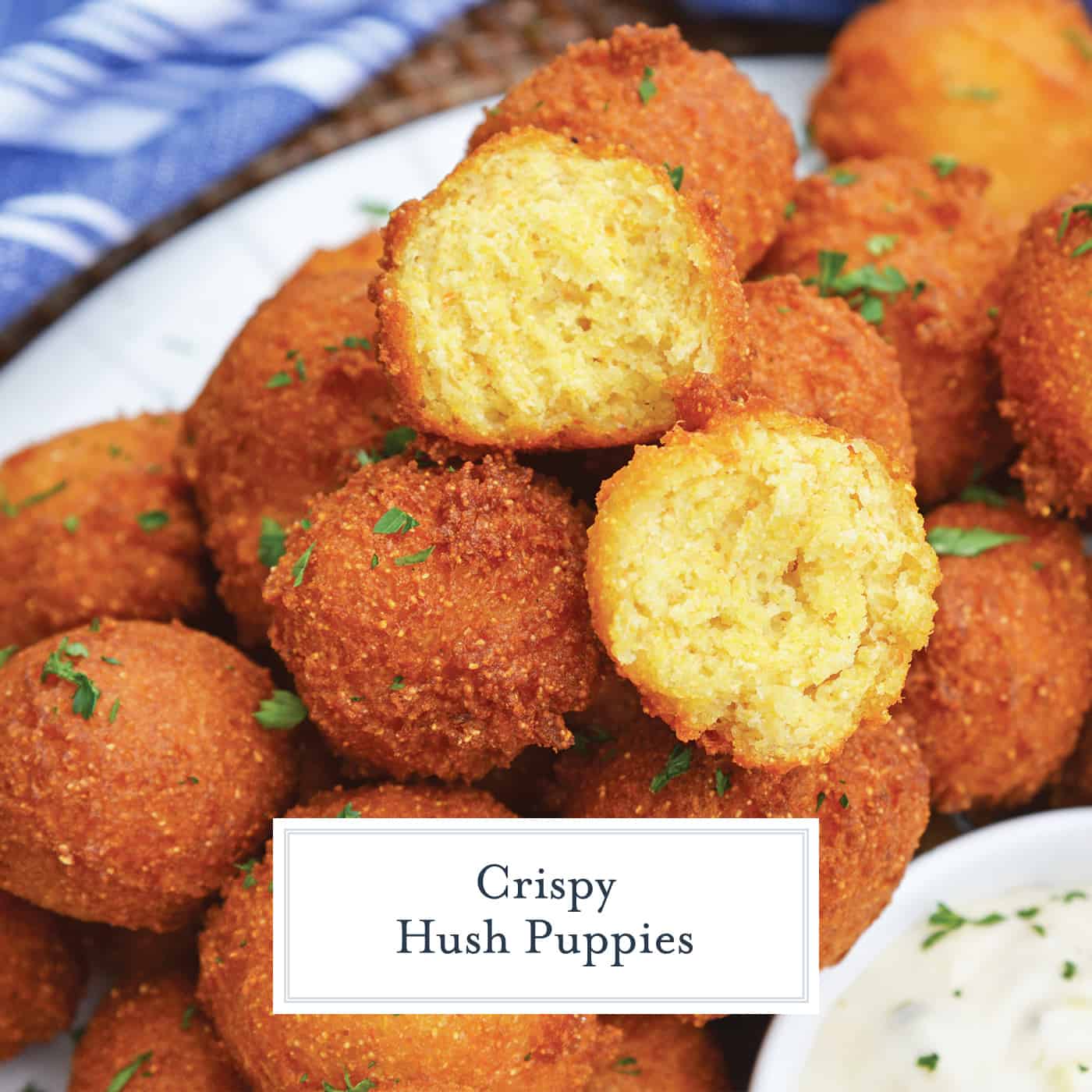 platter of hush puppies 