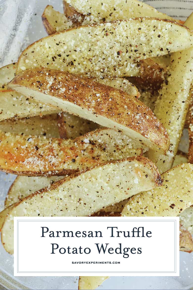 close up of parmesan truffle fry for pinterest 
