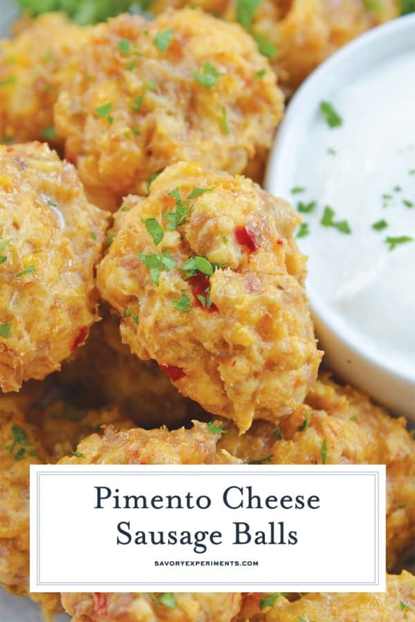 Pimento Cheese Sausage Balls Recipe Savory Experiments