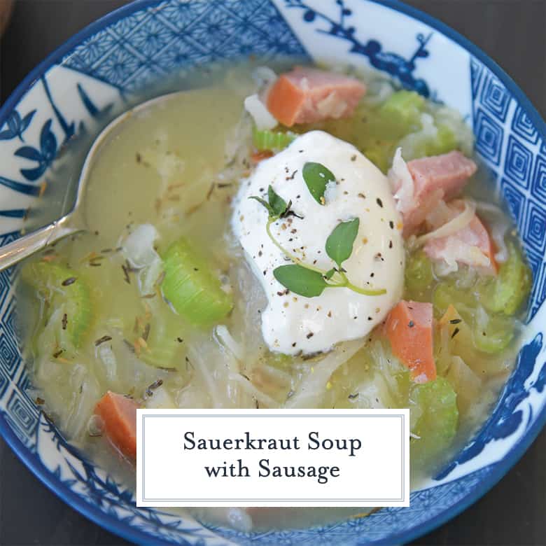 sauerkraut soup with pork 