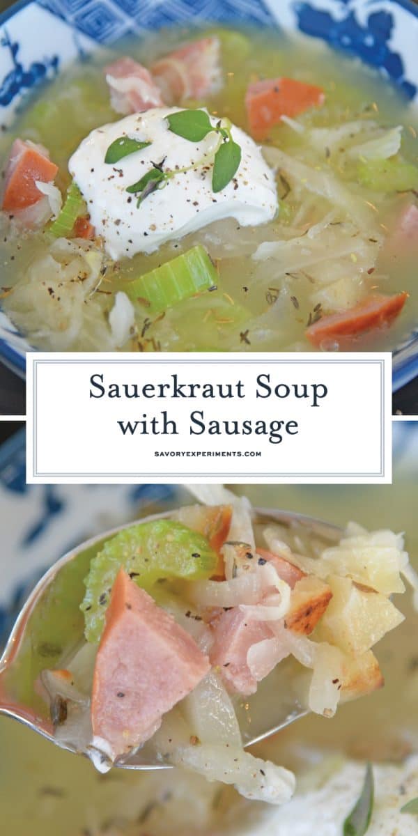 sauerkraut soup with sausage for pinterest 