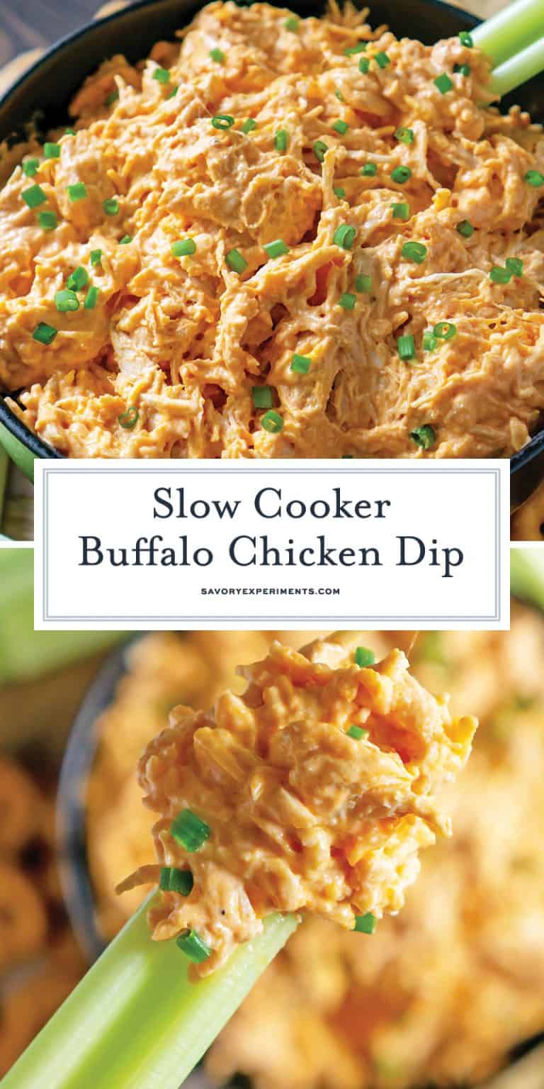 BEST Slow Cooker Buffalo Chicken Dip (Crockpot Recipe!)
