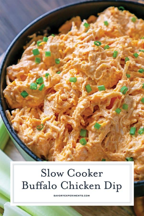 BEST Slow Cooker Buffalo Chicken Dip (Crockpot Recipe!)