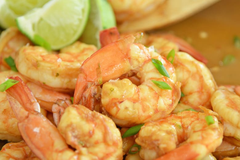close up of cooked shrimp 