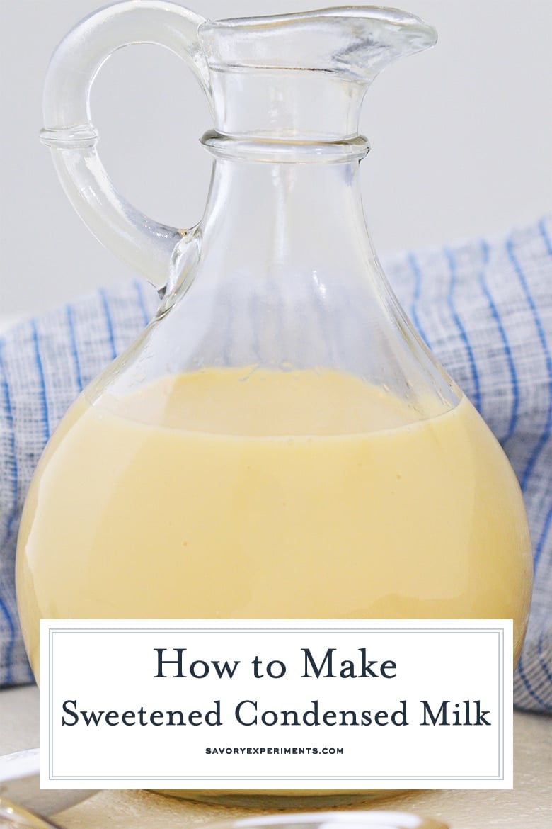 close up of sweetened condensed milk for pinterest 