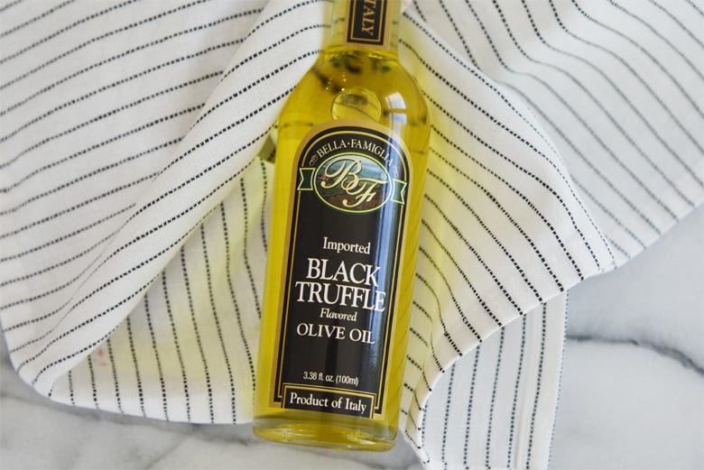bottle of black truffle oil 