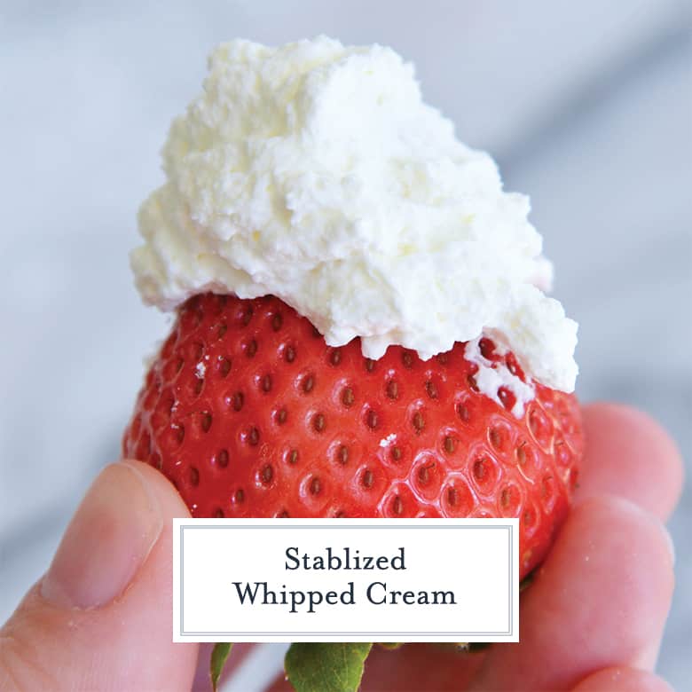 fresh strawberry with whipped cream 