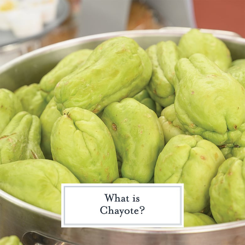 bowl of wrinkled green chayote 