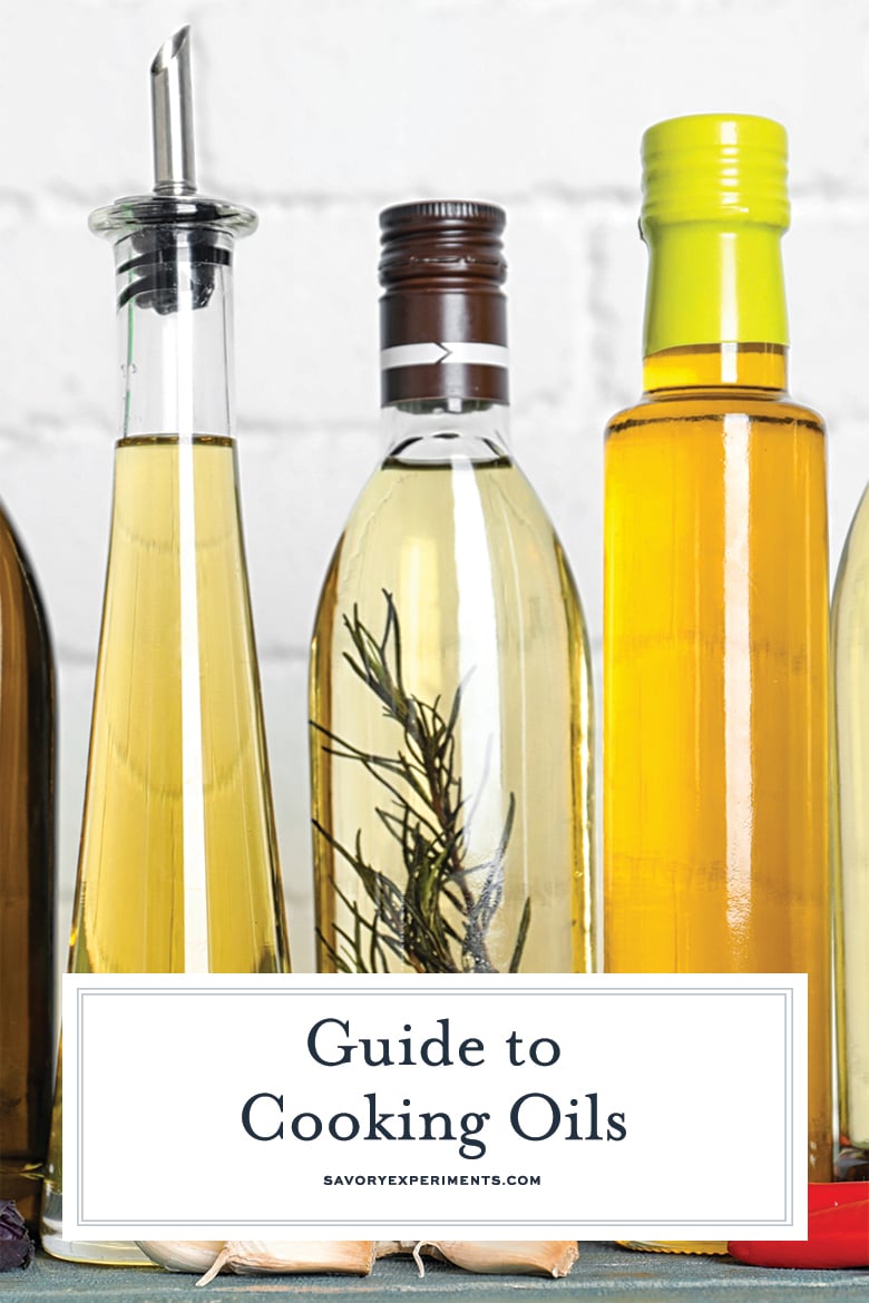 guide to cooking oils pin for pinterest