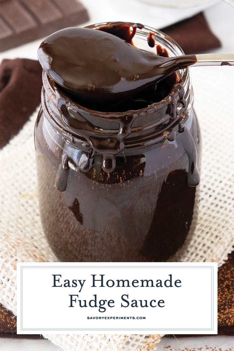 easy fudge sauce for pinterest  