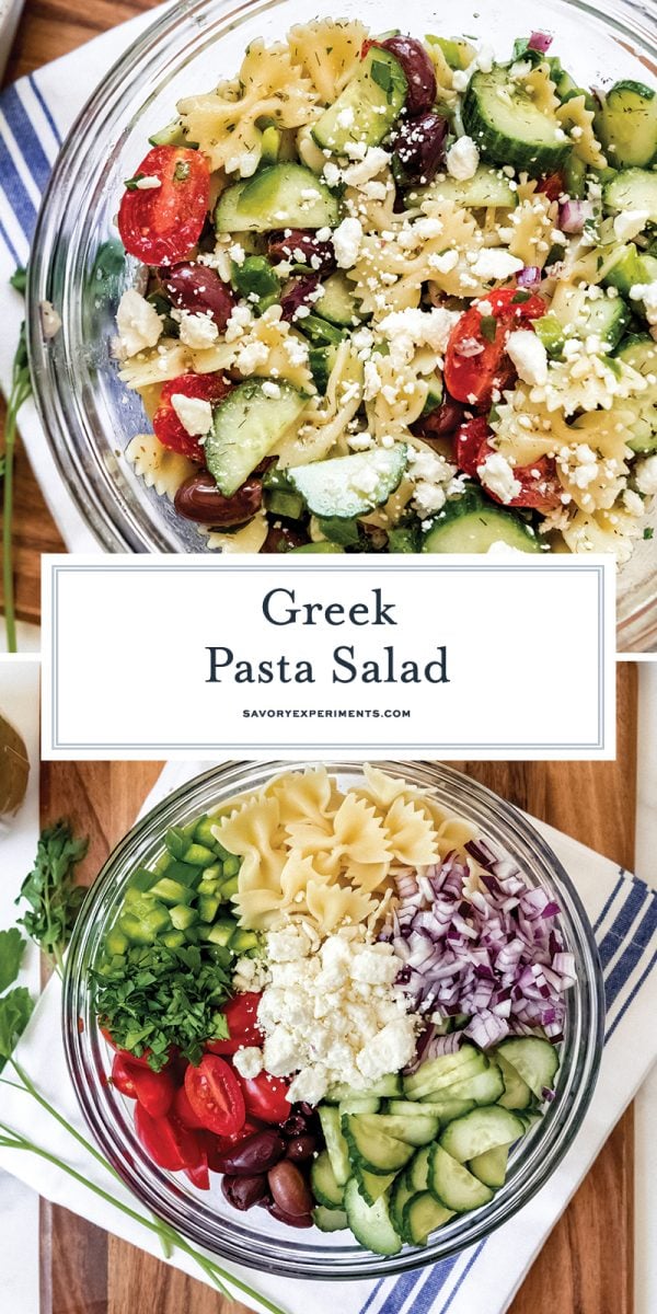 Greek pasta salad for Pinterest 